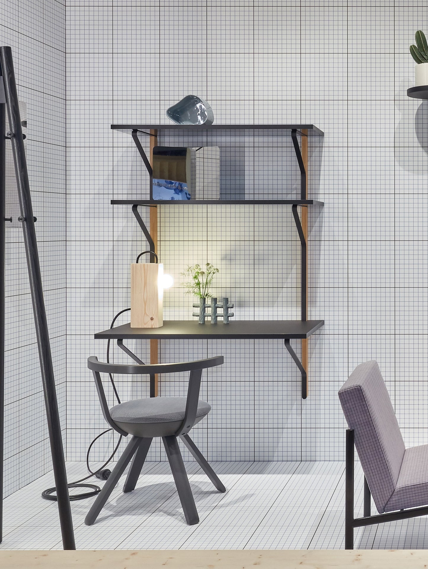 Kaari Wall Shelf with Desk by Artek - REB 013