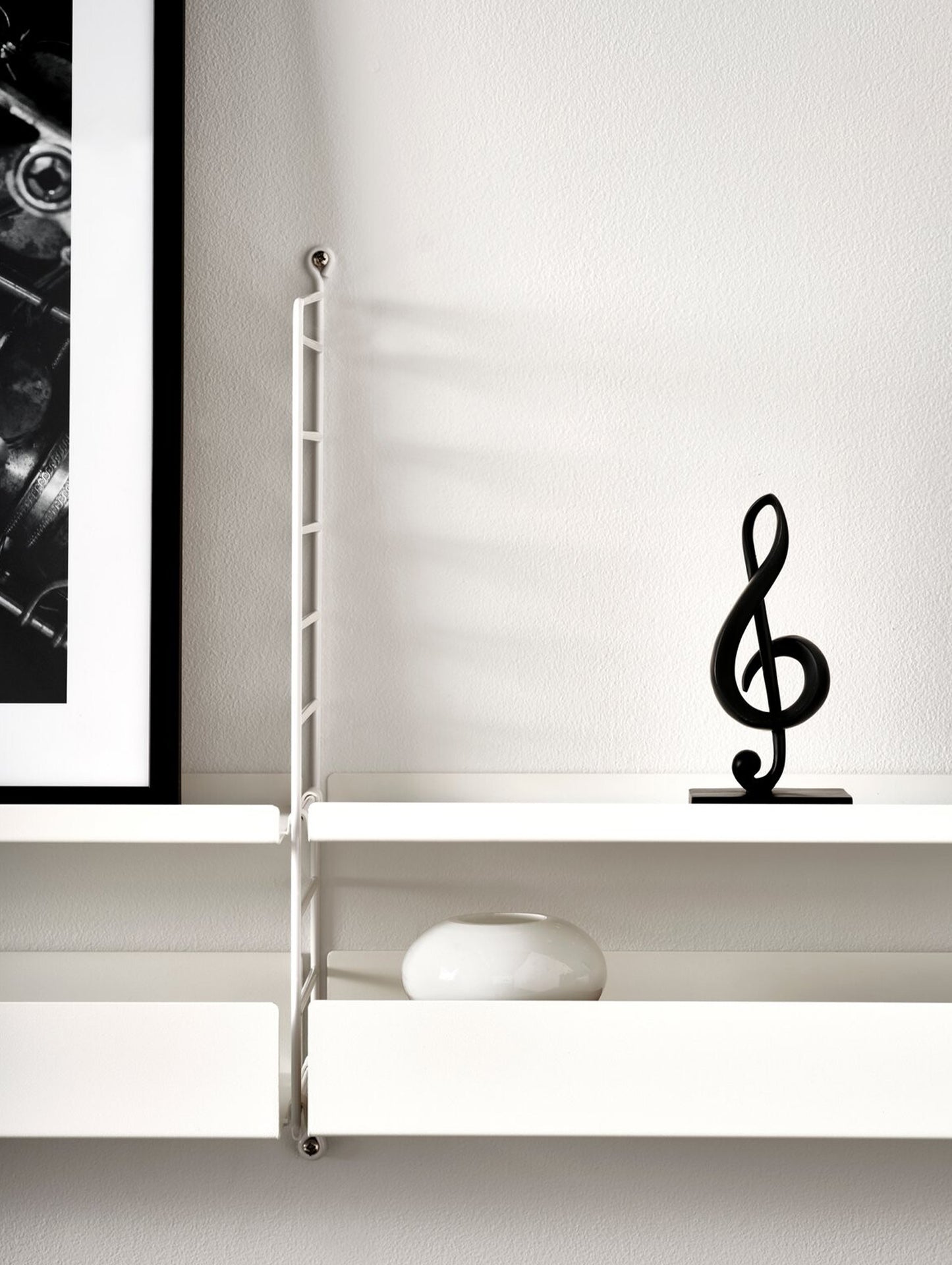 String Metal Shelves -  White