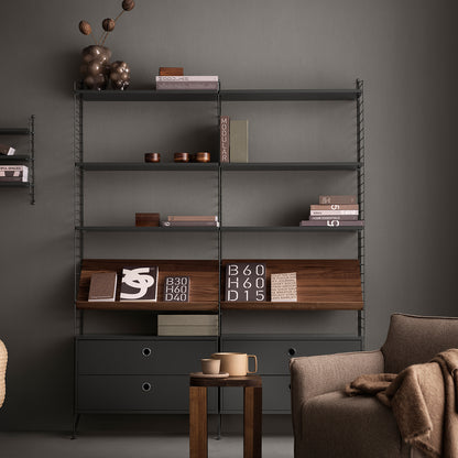 String System Floor Panels by String - Dark Grey