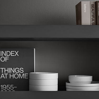 String Metal Shelves by String - Dark Grey