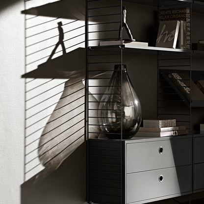 String System Floor Panels by String - Dark Grey