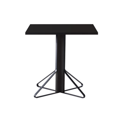 Kaari Table Square by Artek - Black Gloss HPL Tabletop / Black Lacquered Oak Base