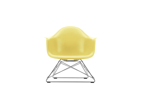 Eames Plastic Armchair LAR by Vitra - 92 Citron Shell / Chrome Base