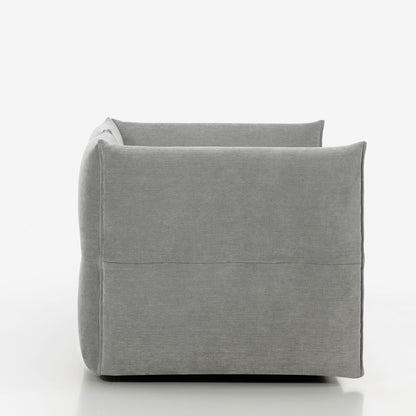 Mariposa 2.5-Seater Sofa by Vitra - Iroko 2 02 Silver Grey (F80)