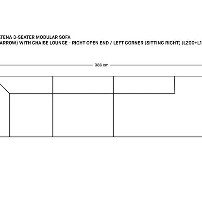 Catena 3-Seater Modular Sofa