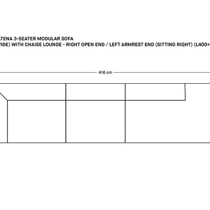 Catena 3-Seater Modular Sofa