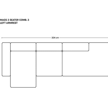 マグス 3人掛けソファ