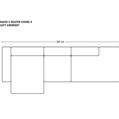 マグス 3人掛けソファ