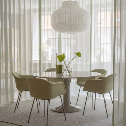 Fiber Armchair Upholstered with Metal Base by Muuto