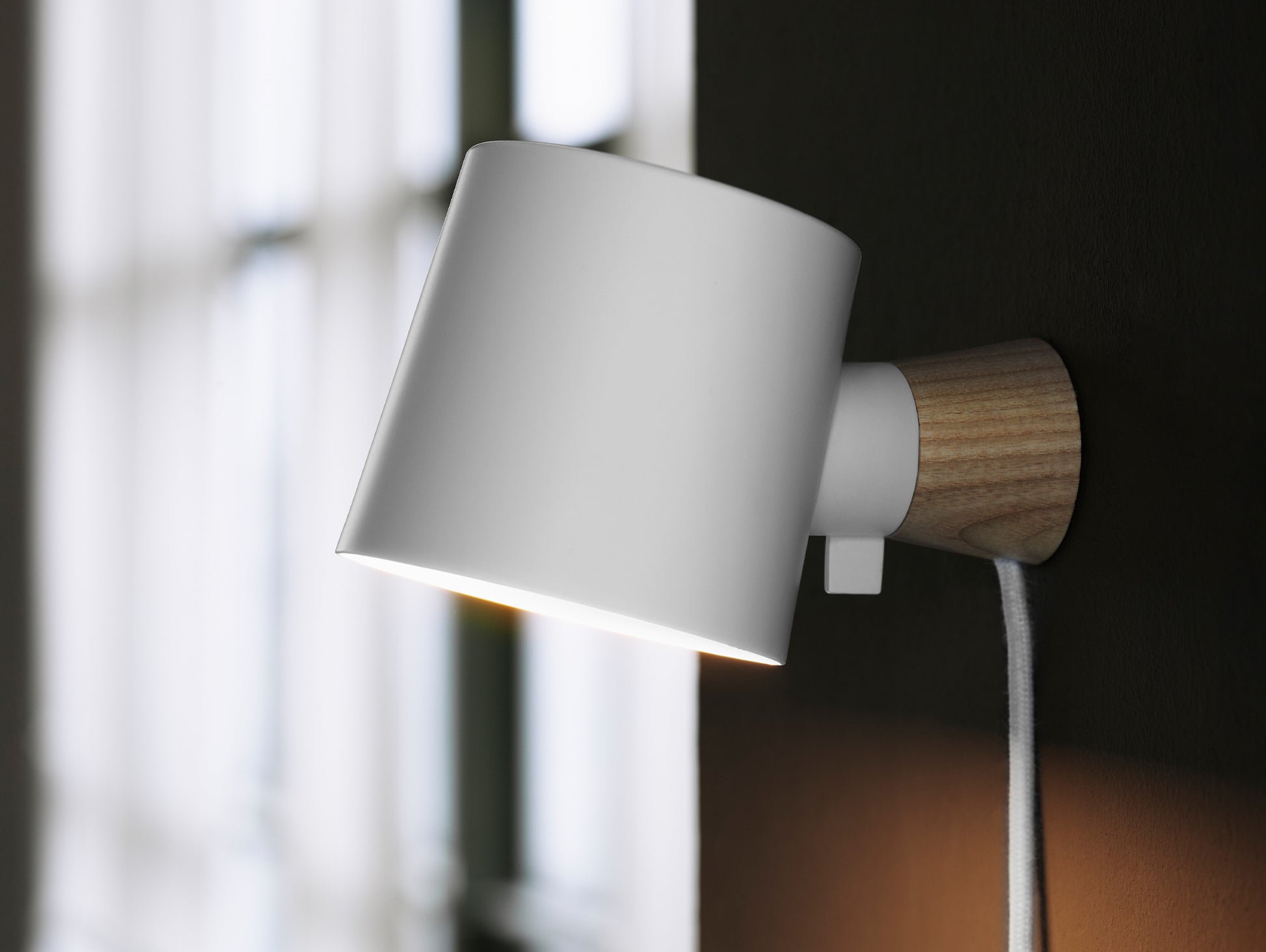 Rise Wall Lamp by Normann Copenhagen - White