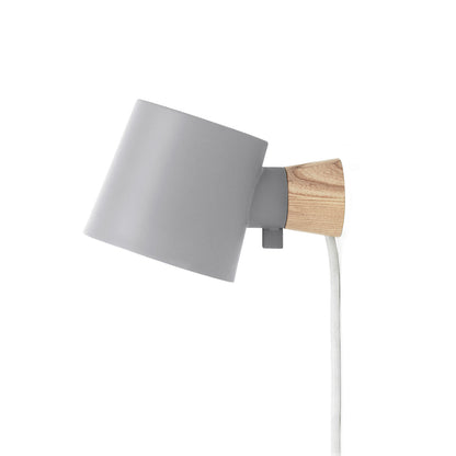 Rise Wall Lamp by Normann Copenhagen - Cable and Plug / Grey