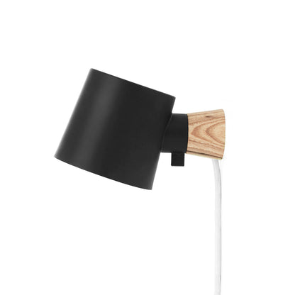 Rise Wall Lamp by Normann Copenhagen - Cable and Plug / Black