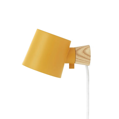 Rise Wall Lamp by Normann Copenhagen - Cable and Plug / Yellow