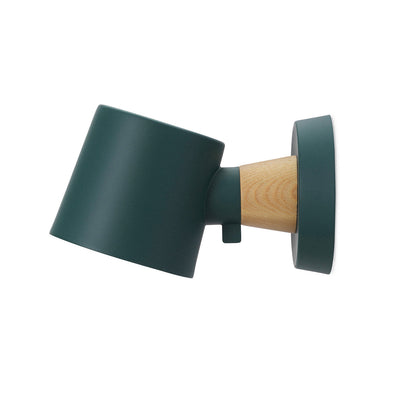 Rise Wall Lamp by Normann Copenhagen - Hardwired / Petrol Green