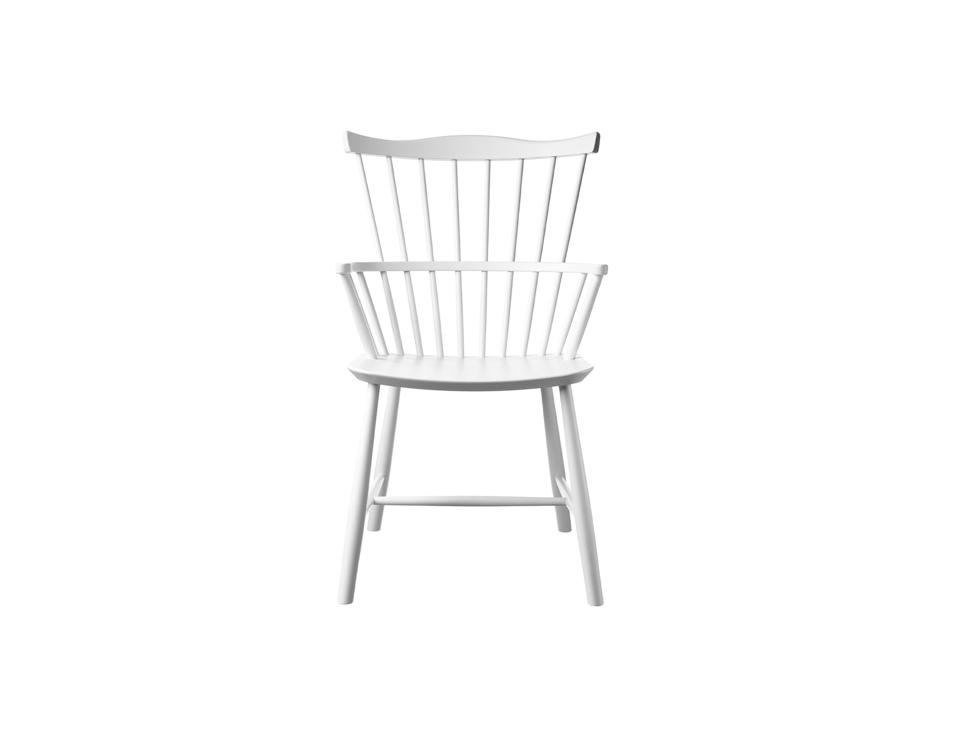 J52B Chair by FDB Mobler - White Painted Beech