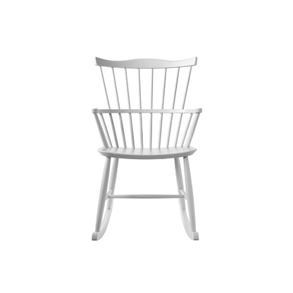 J52G Rocking Chair by FDB Mobler - White Painted Beech