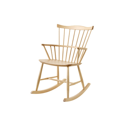 J52G Rocking Chair by FDB Mobler - Lacquered Beech