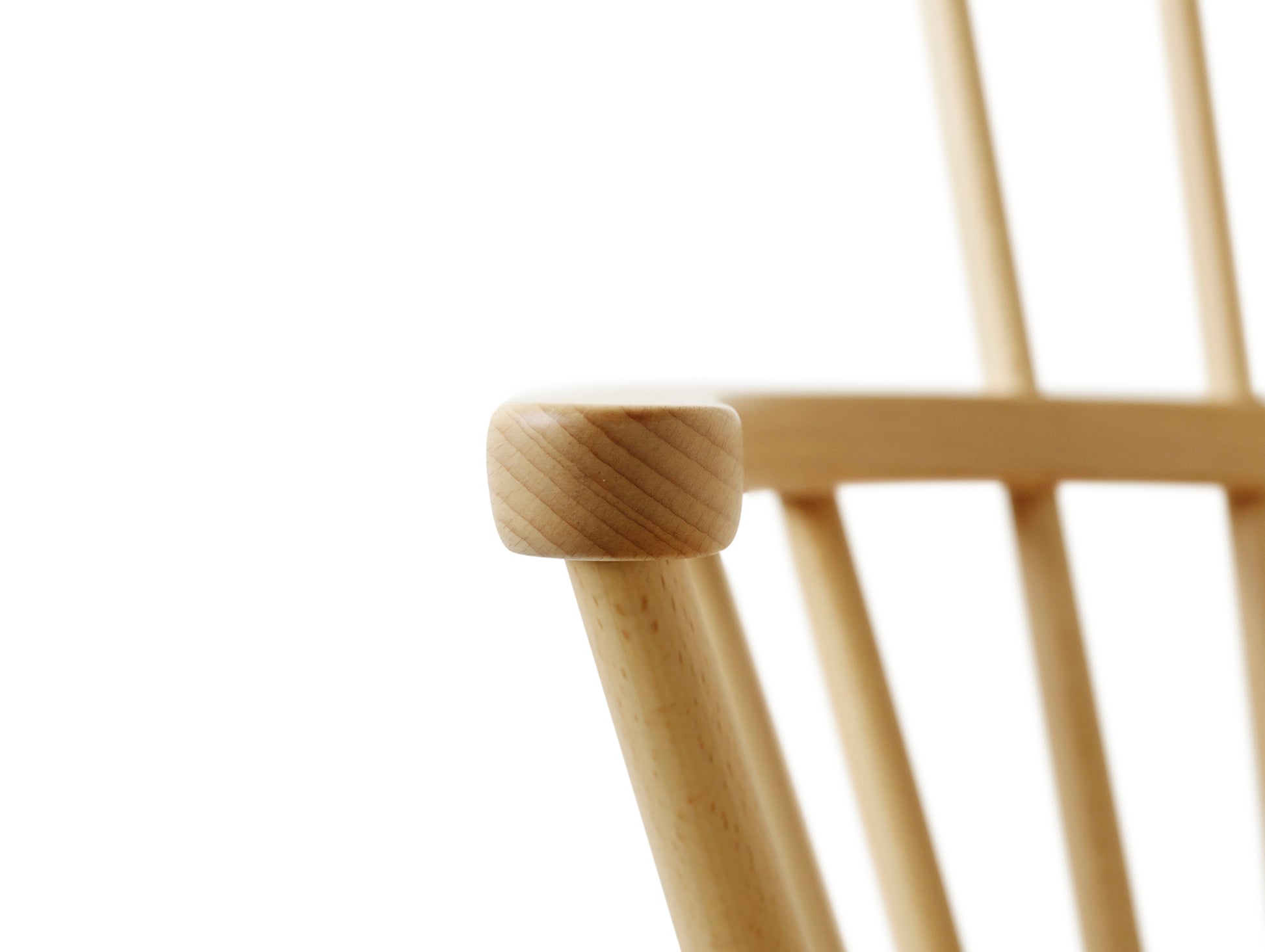 J52G Rocking Chair by FDB Mobler - Lacquered Beech