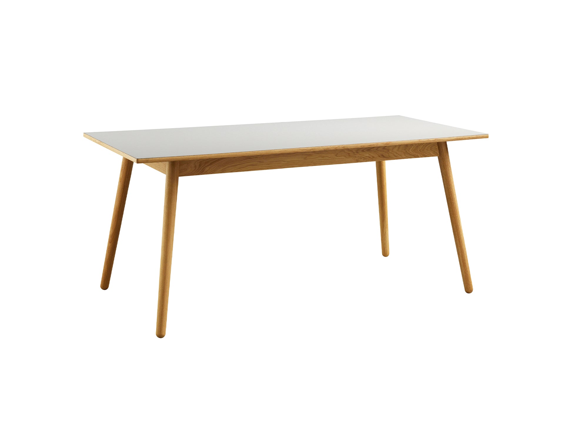 C35B Extendable Table by FDB Mobler - Mushroom Linoleum 4176 Tabletop