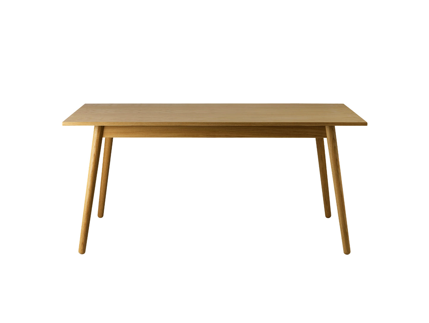 C35B Extendable Table by FDB Mobler - Lacquered Oak Veneer Tabletop
