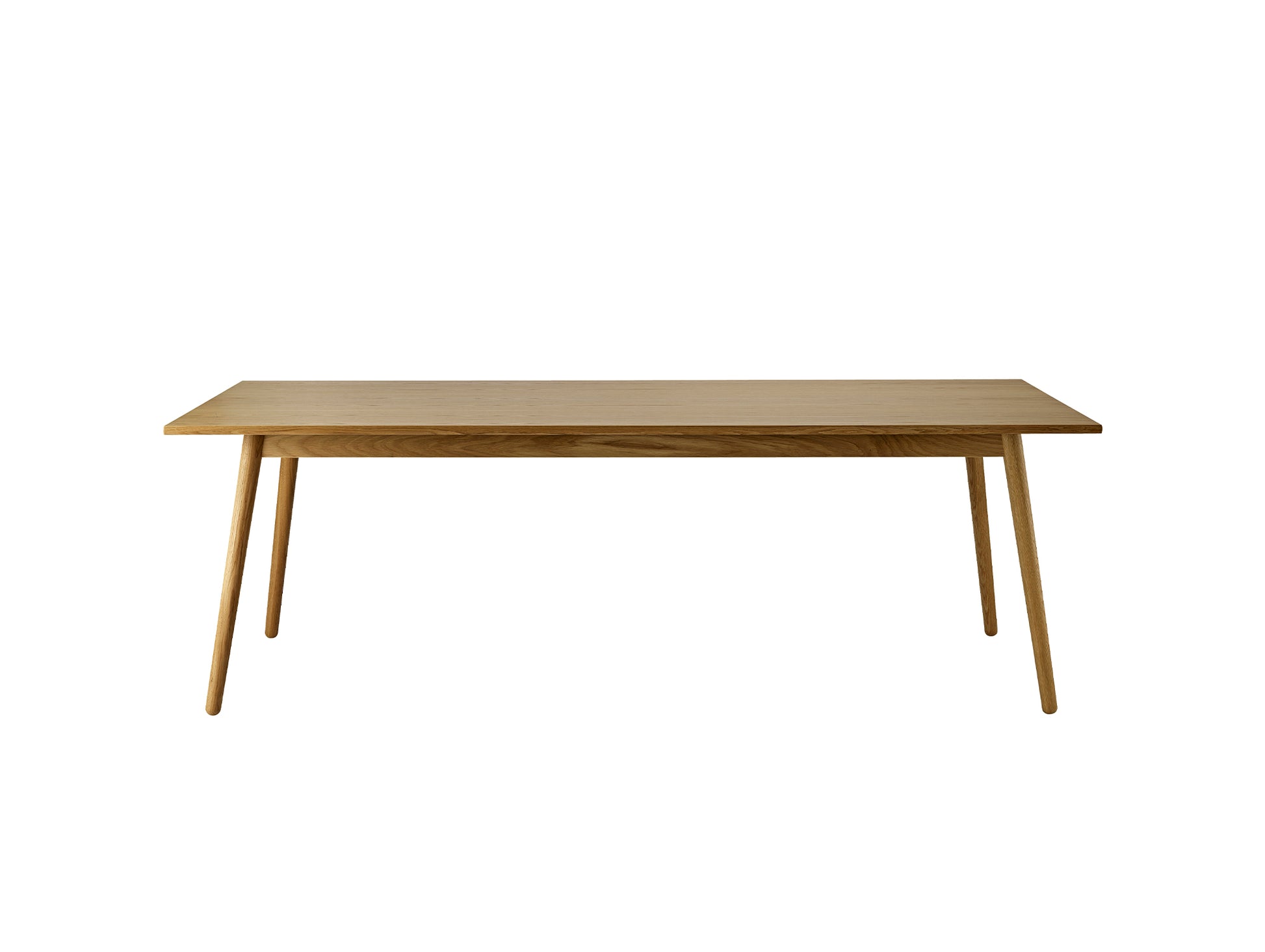 C35C Extendable Table by FDB Mobler - Lacquered Oak Veneer Tabletop