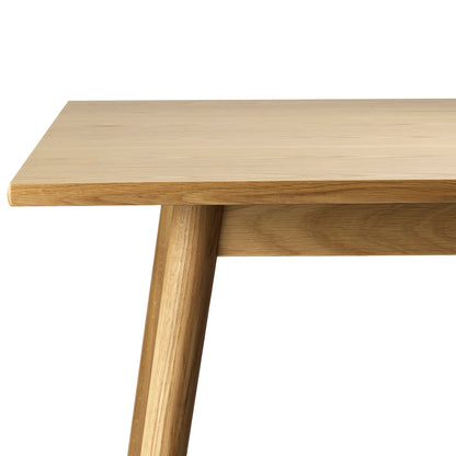 C35C Extendable Table by FDB Mobler - Lacquered Oak Veneer Tabletop