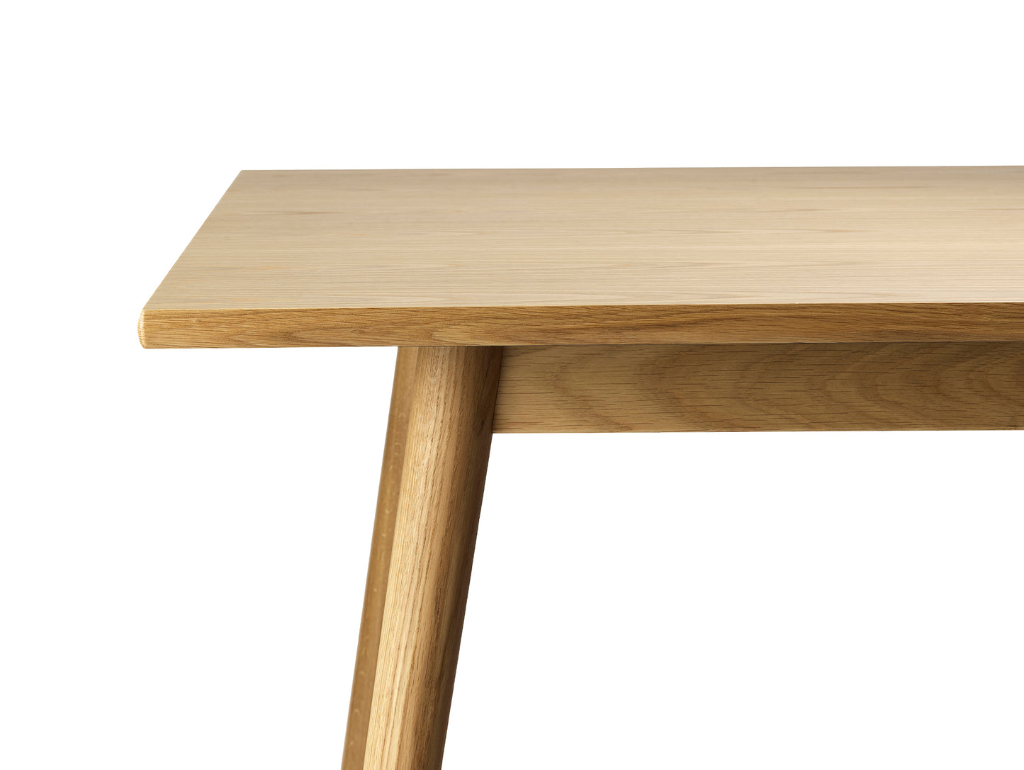 C35C Extendable Table by FDB Mobler - Lacquered Oak Veneer Tabletop
