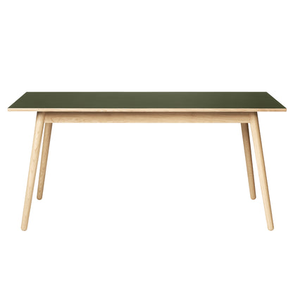 C35B Extendable Table by FDB Mobler - Olive Linoleum 4184 Tabletop