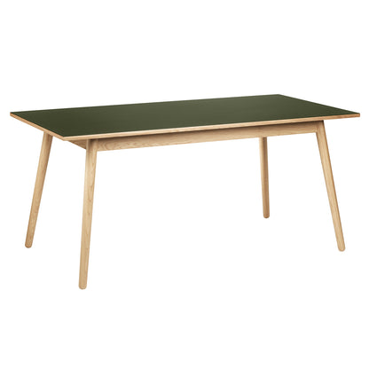 C35B Extendable Table by FDB Mobler - Olive Linoleum 4184 Tabletop