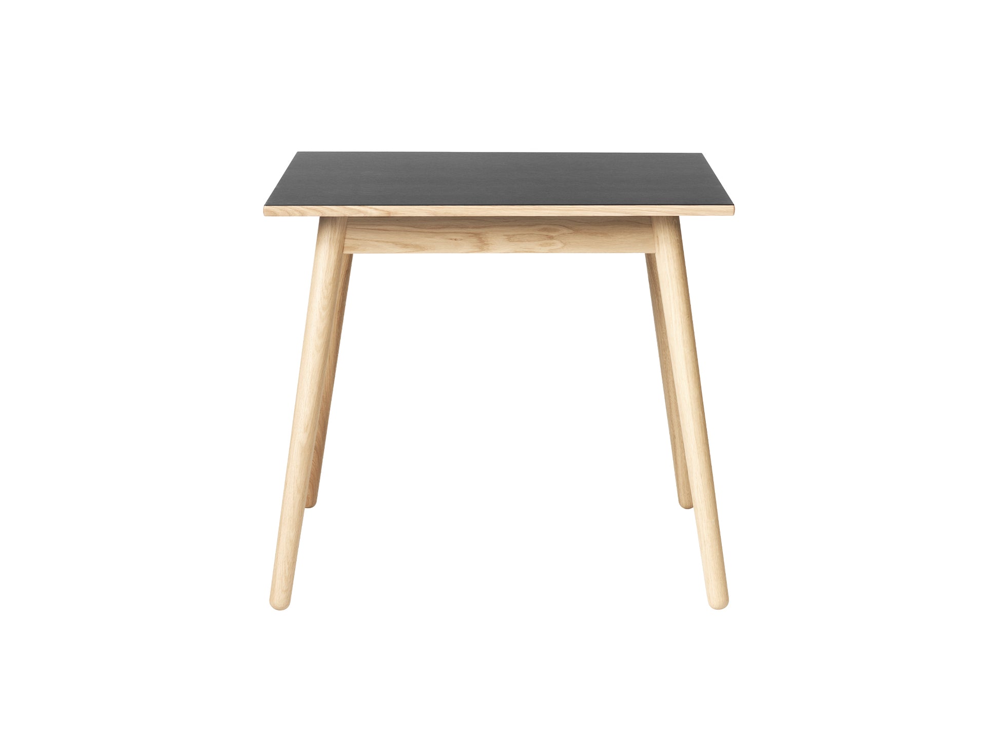 C35A Extendable Table by FDB Mobler - Black Linoleum 4023 Tabletop