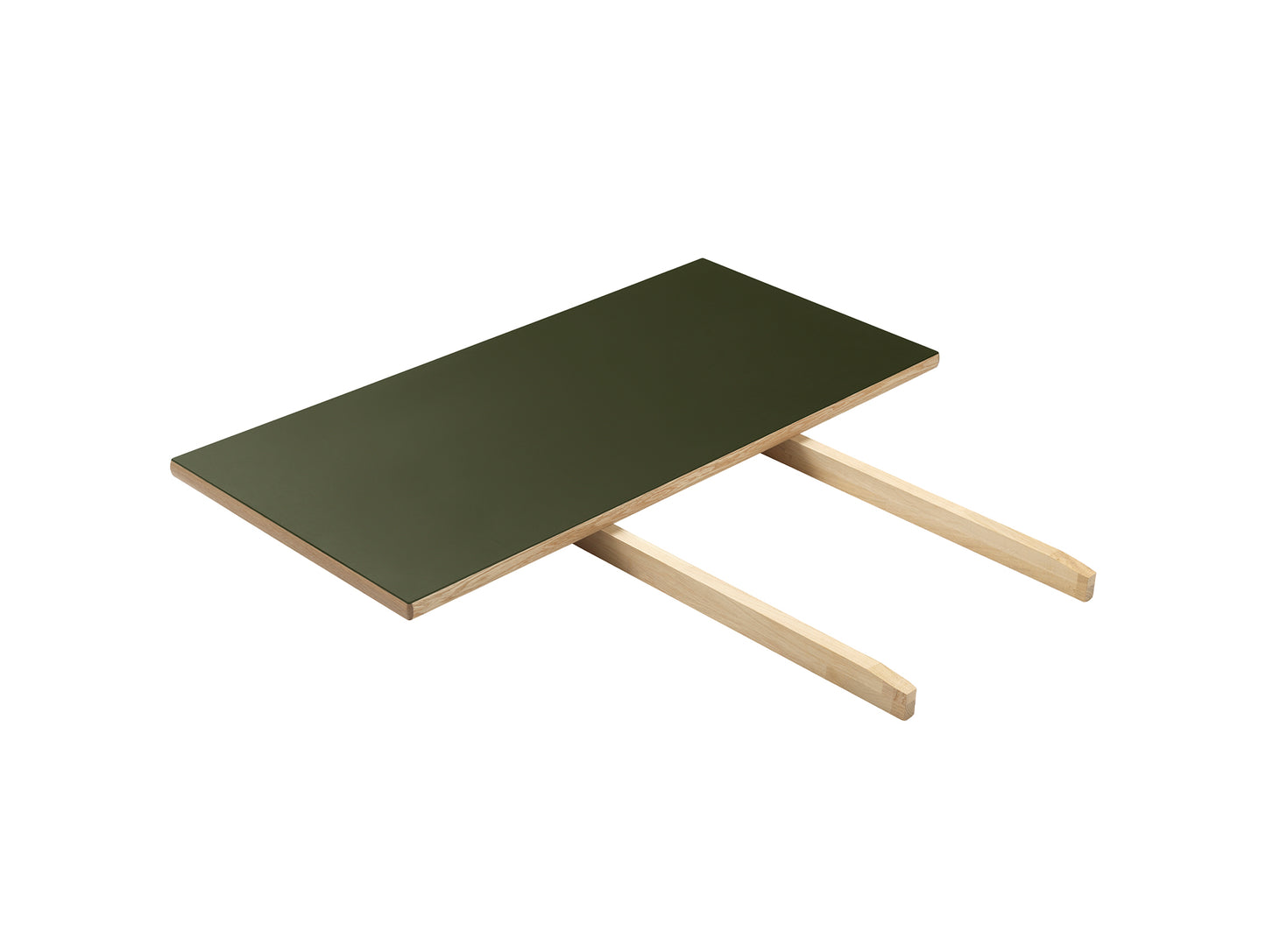 C35S Table Extension Leaf by FDB Mobler - Olive Linoleum 4184