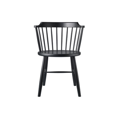 J18 Chair by FDB Mobler - Traffic Black Painted Beech