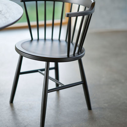 J18 Chair by FDB Mobler - Traffic Black Painted Beech