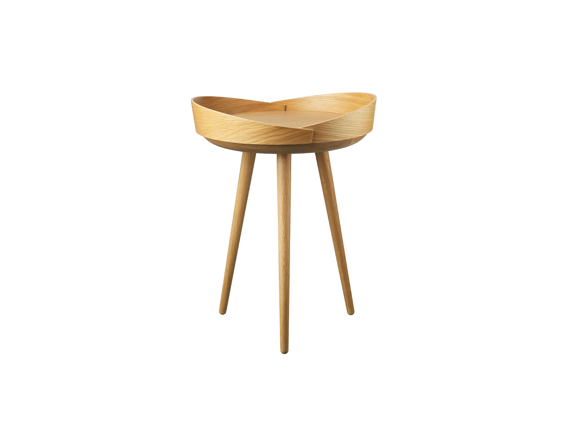 D106 Bakke Top Tray Table by FDB Mobler - Lacquered Oak