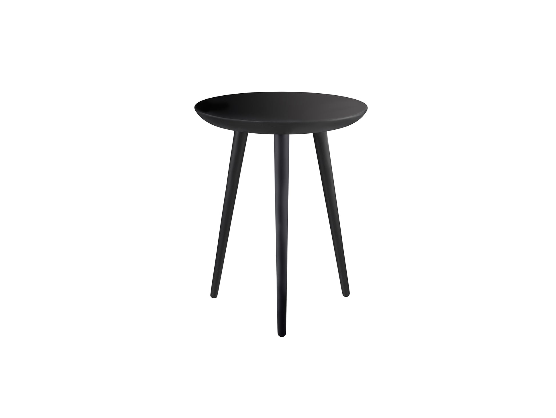 D106 Bakke Top Tray Table by FDB Mobler - Black Painted Beech