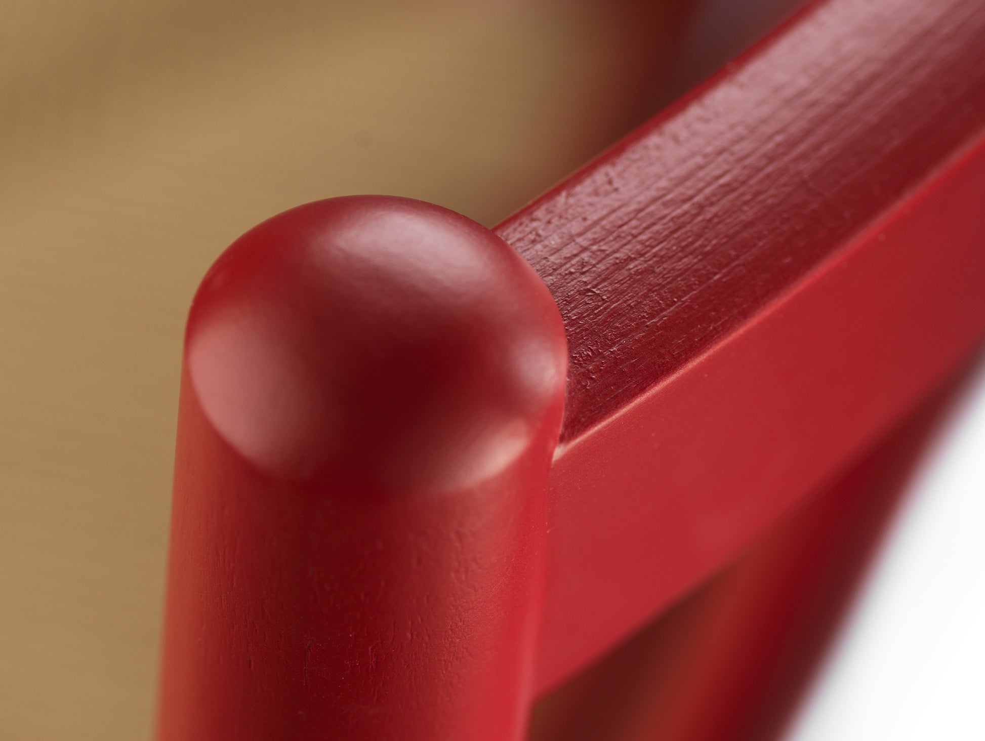 J80 Chair by FDB Mobler - Ruby Red Painted Beech