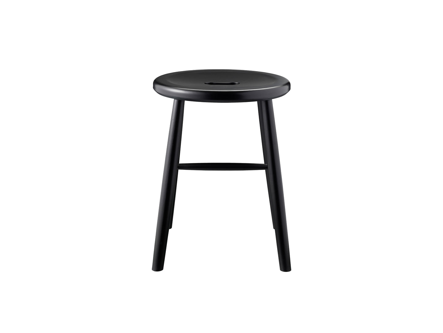 J27 Stool by FDB Mobler - Black Painted Beech