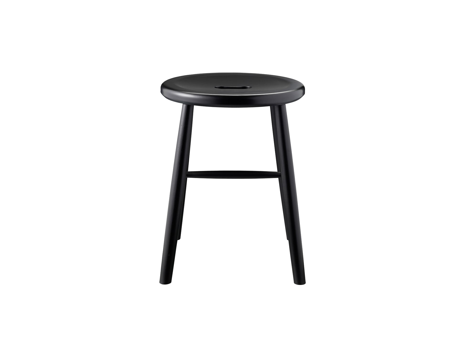 J27 Stool by FDB Mobler - Black Painted Beech
