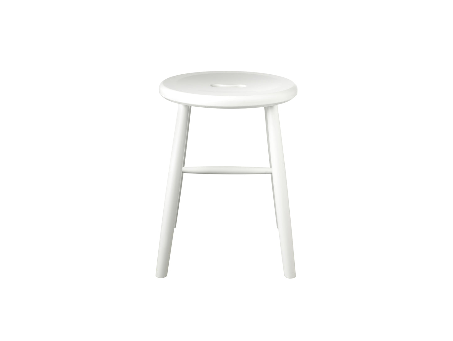 J27 Stool by FDB Mobler - White Painted Beech