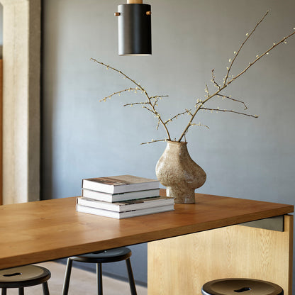 J27B Stool by FDB Mobler - Black Painted Beech