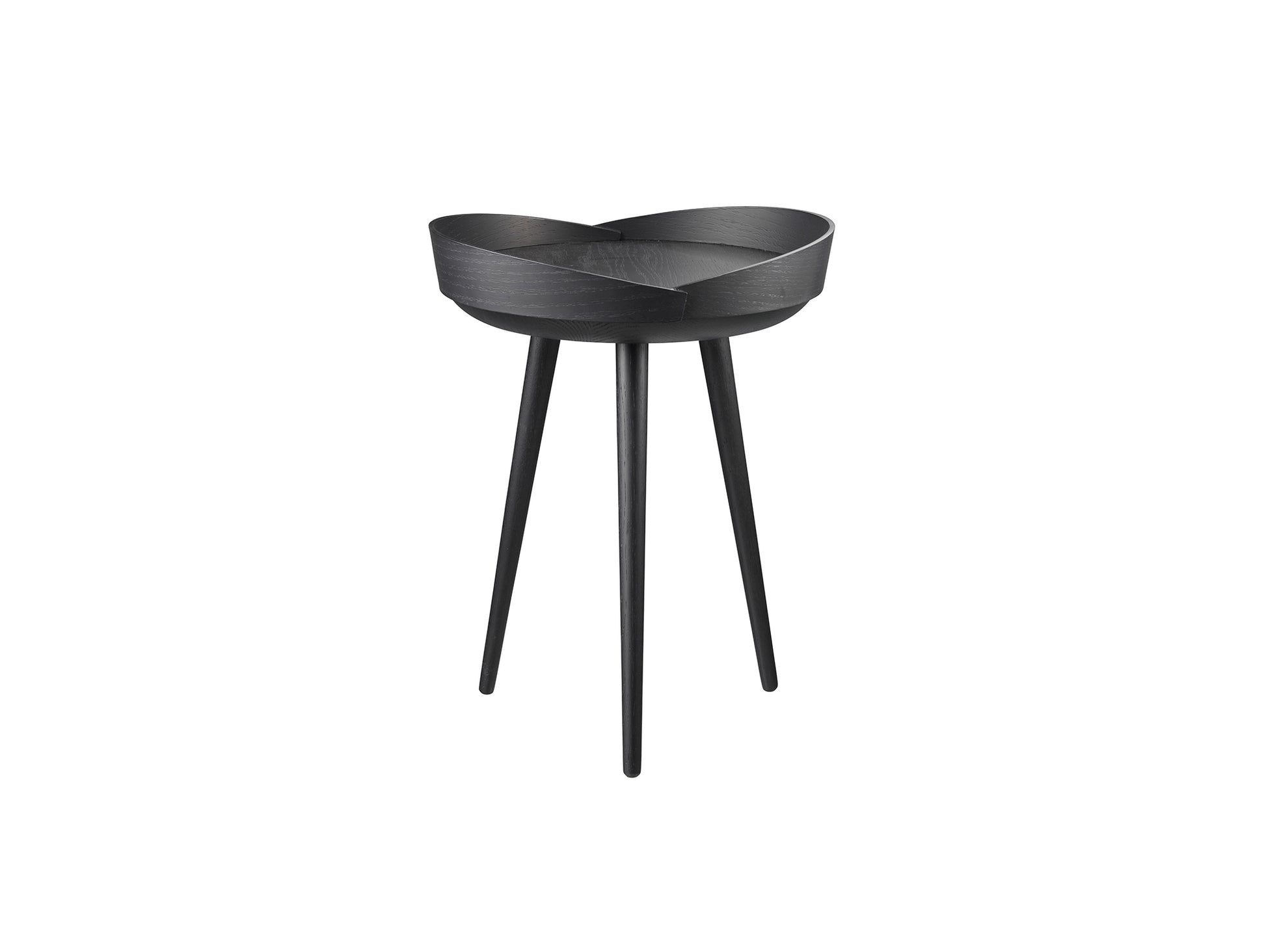D106 Bakke Top Tray Table by FDB Mobler - Black Lacquered Oak
