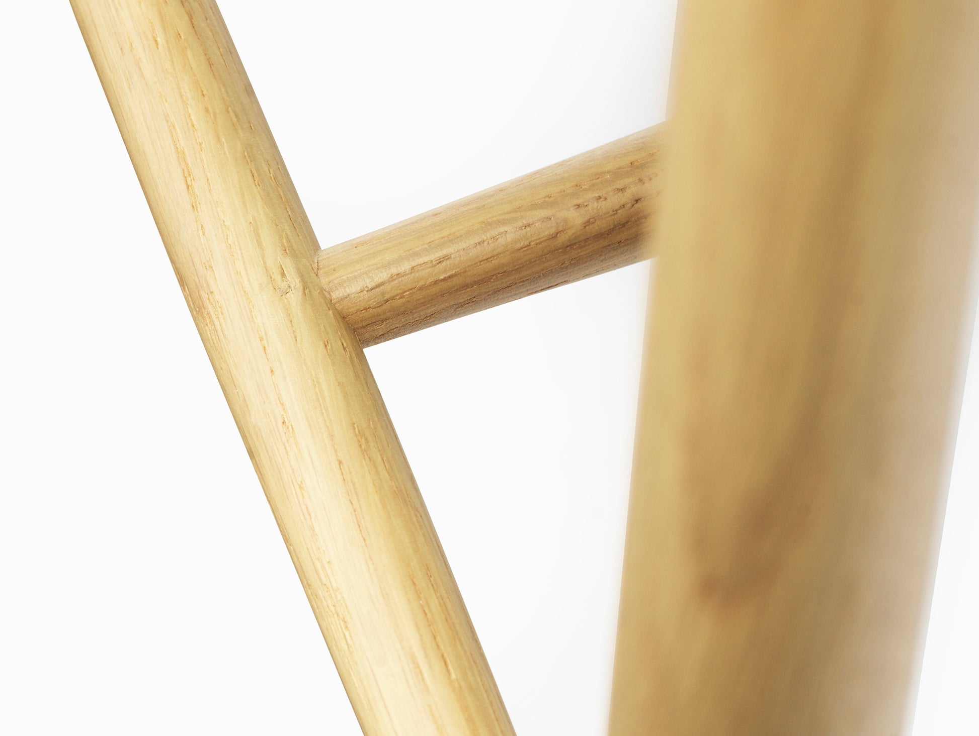 J27C Stool by FDB Mobler - Lacquered Oak