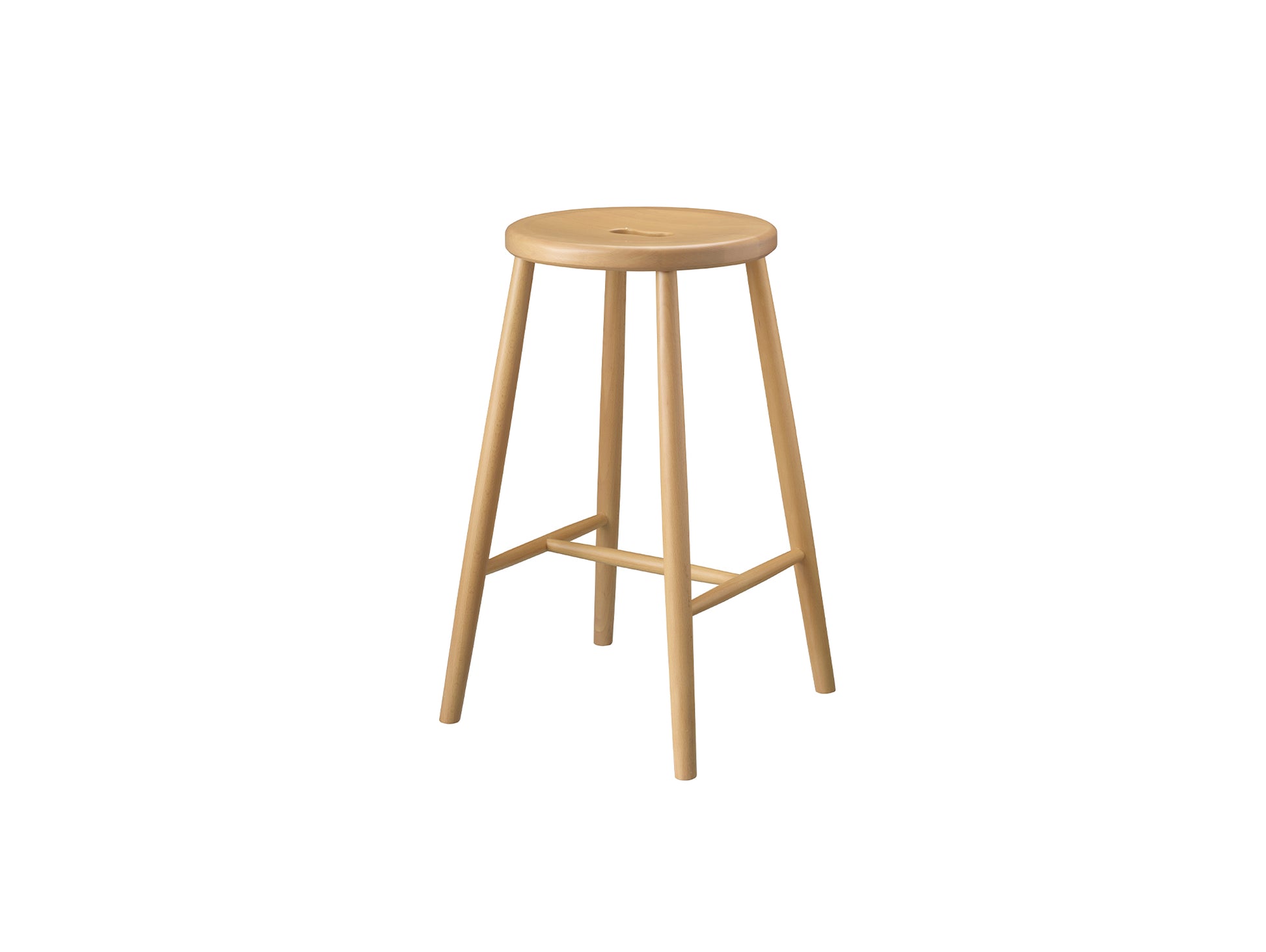J27C Stool by FDB Mobler - Lacquered Beech