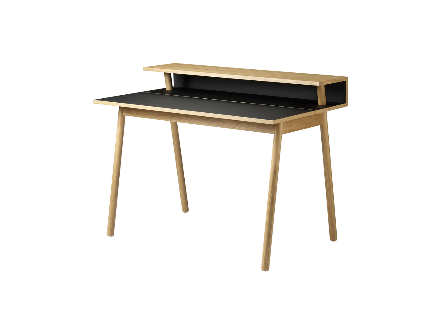 C68 Norrebro Desk by FDB Mobler - Nero Linoleum Tabletop