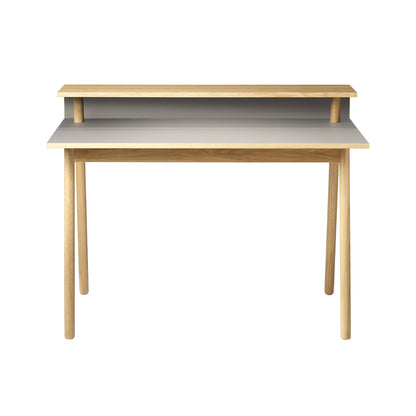 C68 Norrebro Desk by FDB Mobler - Mushroom Linoleum Tabletop