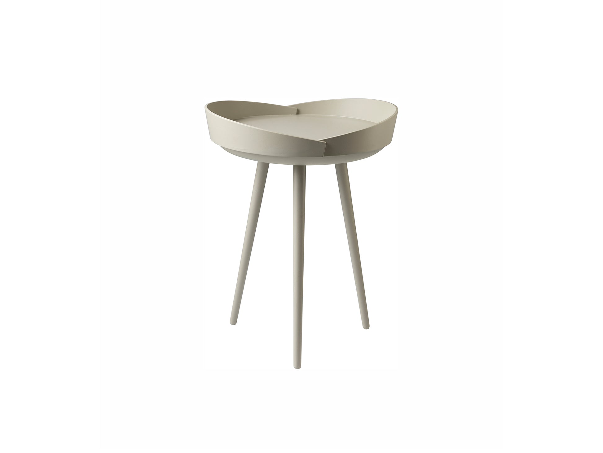 D106 Bakke Top Tray Table by FDB Mobler - Silk Grey Painted Beech