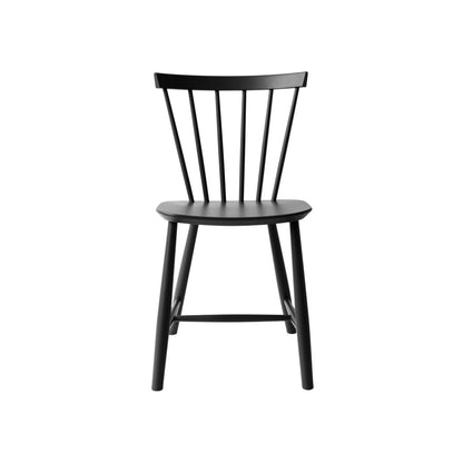 J46 Chair by FDB Mobler - Jet Black Painted Beech