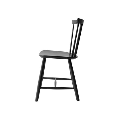 J46 Chair by FDB Mobler - Jet Black Painted Beech