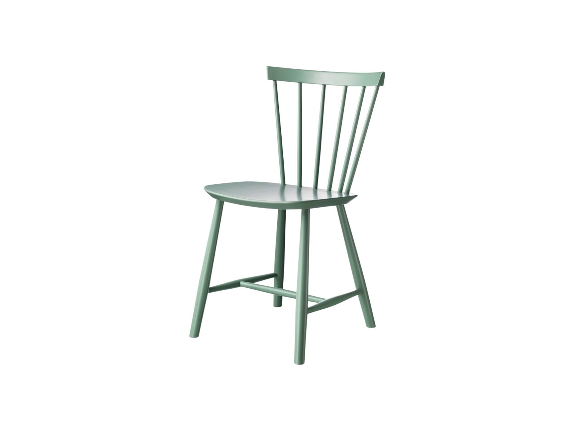 J46 Chair by FDB Mobler - Dusty Green Painted Beech