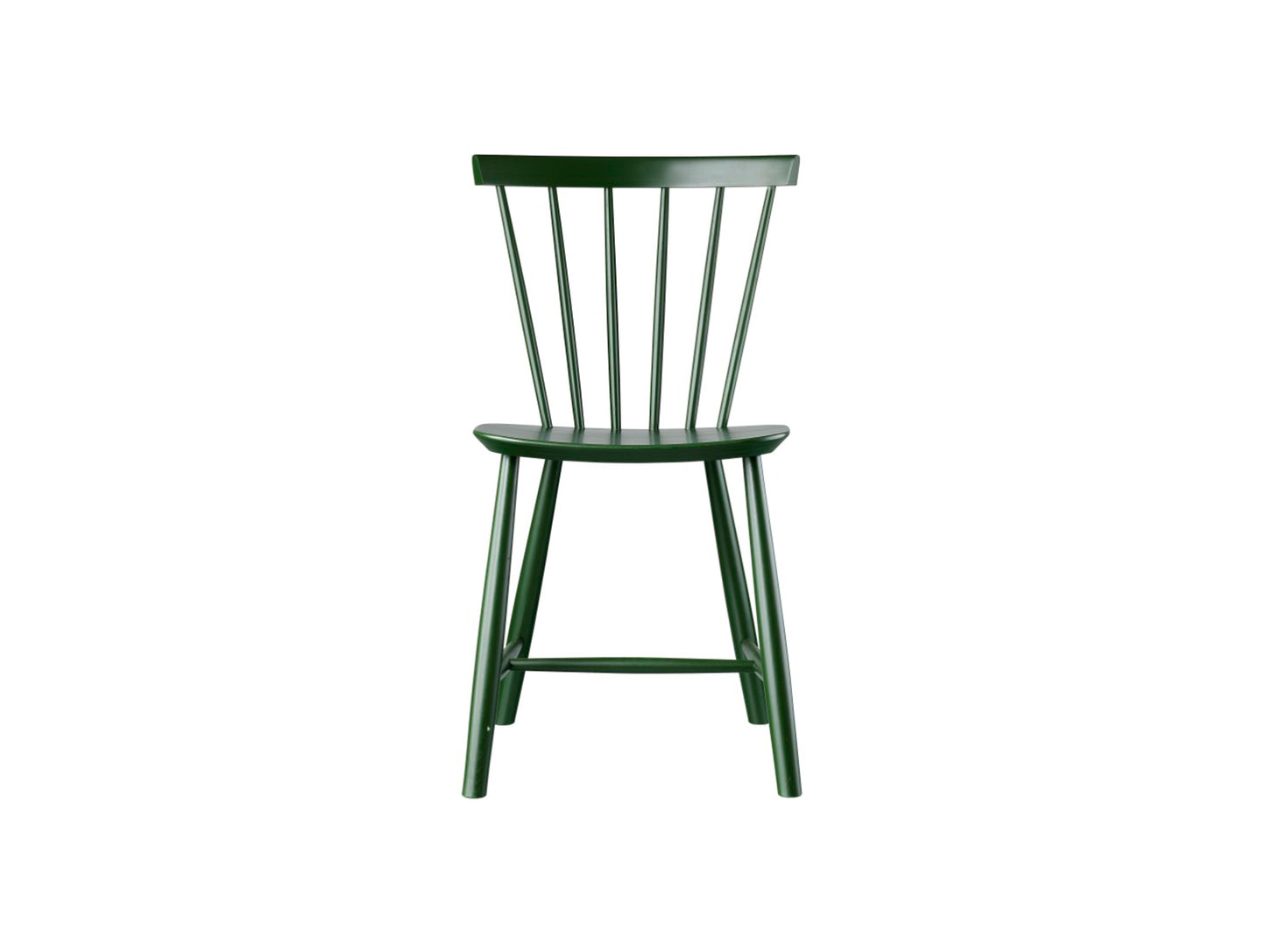 J46 Chair by FDB Mobler - Bottle Green Painted Beech